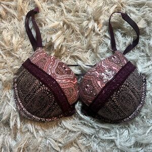 Victoria’s Secret Paisley Print push up Bra